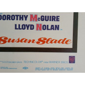 Susan Slade - Original 1961 U.S.A. Warner Bros Window Card